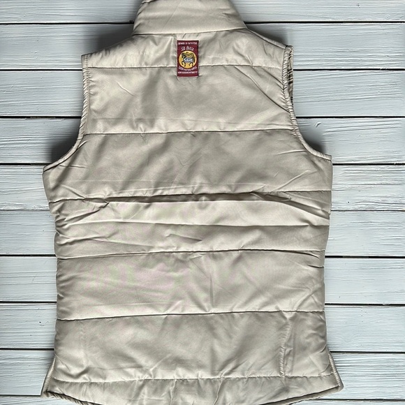 NWT Baker Country Quilted Tan Plaid Vest size S - Picture 5 of 9